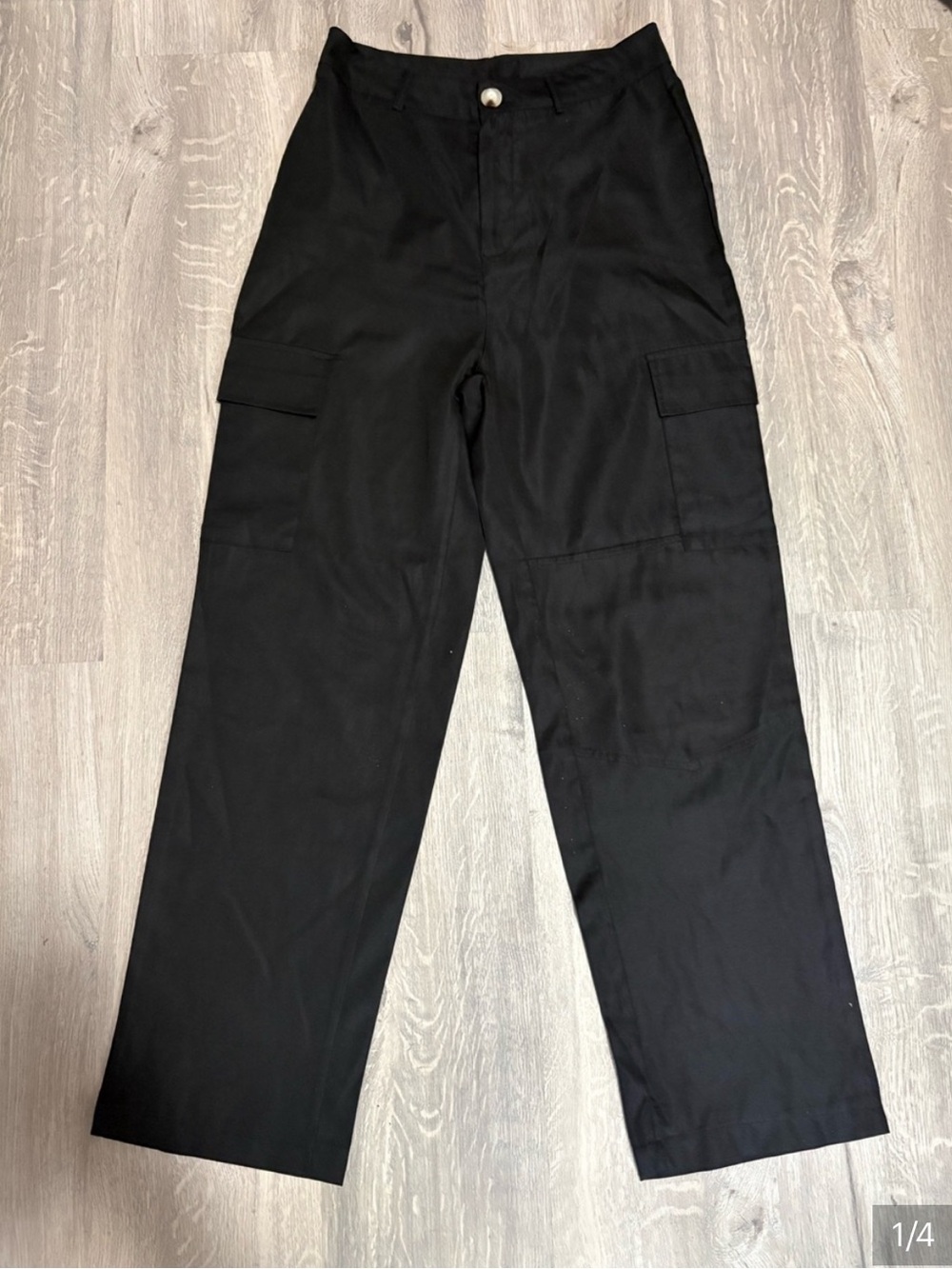 3 for $14 SHEIN Black Cargo Pants with Utility Pockets size small